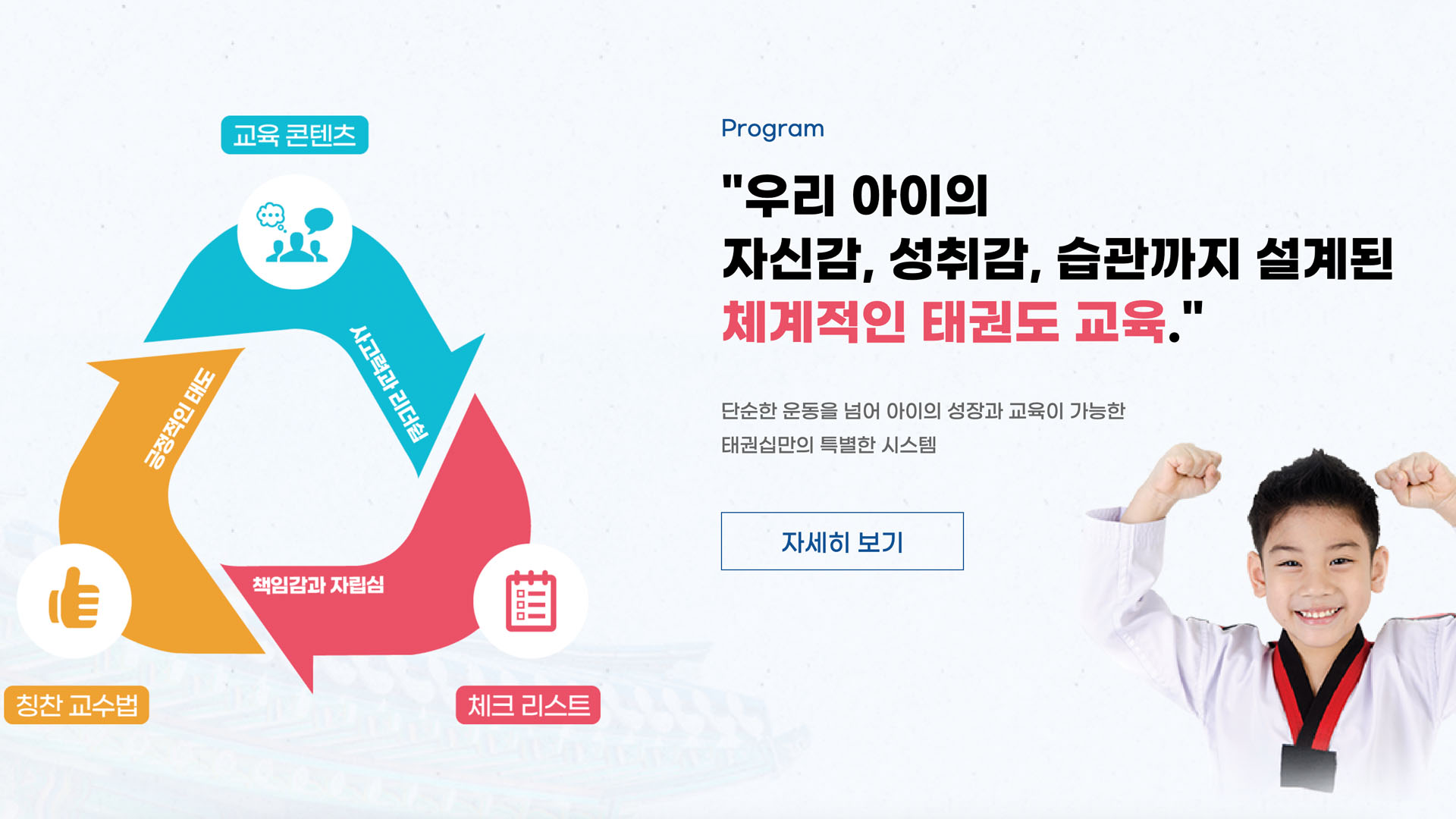 세계태권십연맹 홈페이지 리뉴얼 화면 3