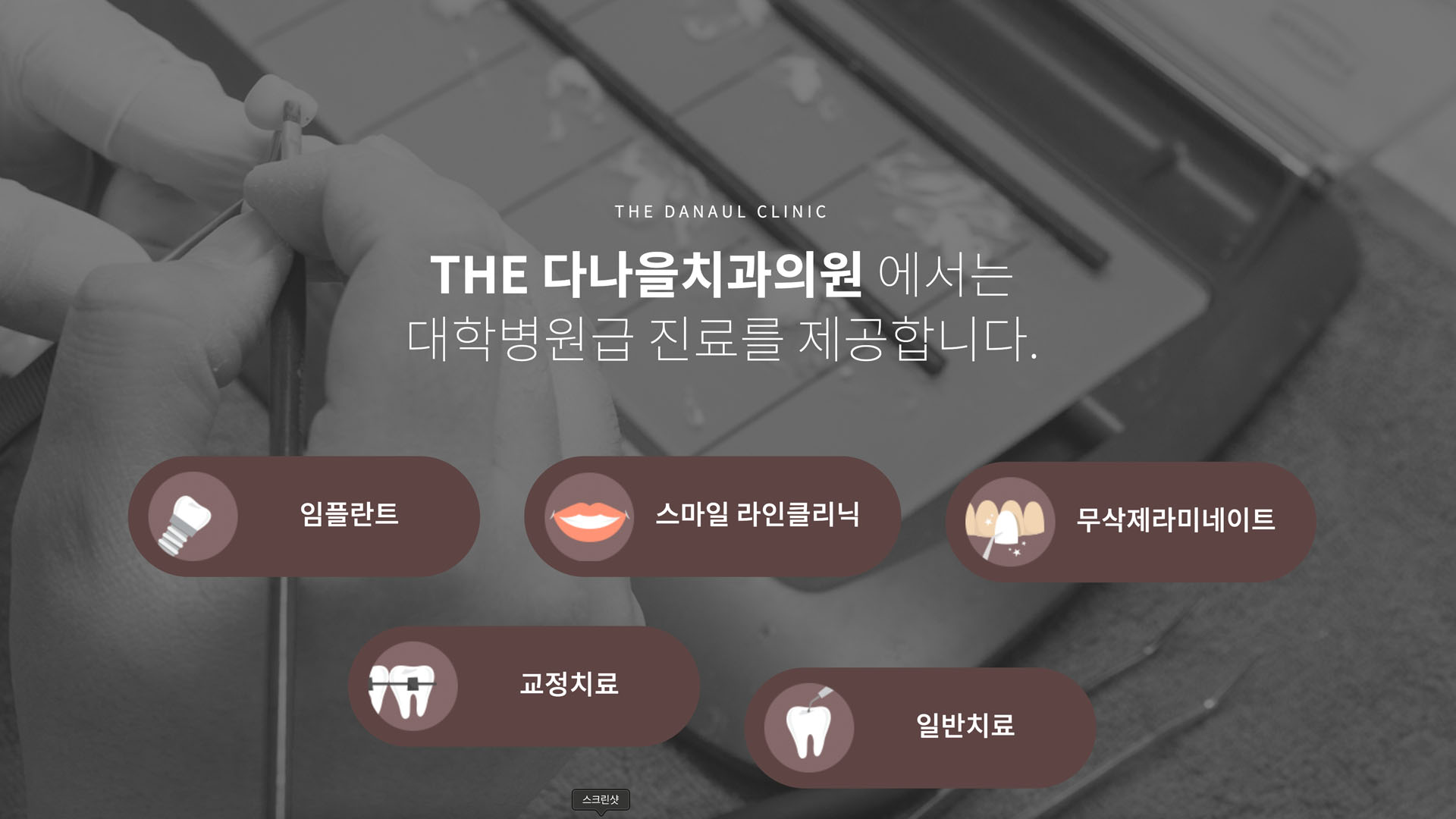 THE다나을치과 신규 서버 세팅 및 유지보수 화면 2